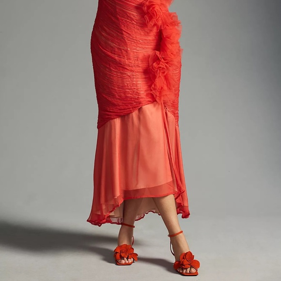 Anthropologie Vineet Bahl Ruched One-Shoulder Dress - Picture 9 of 14